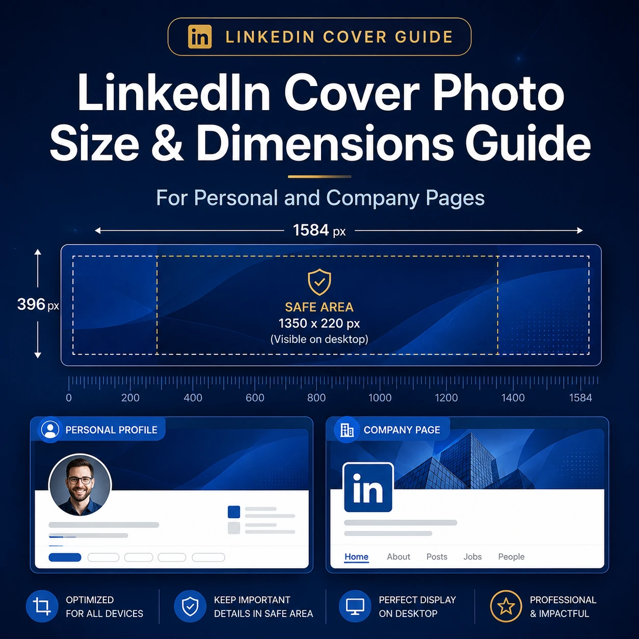 LinkedIn Cover Photo Size & Dimensions Guide for Personal and Company Pages