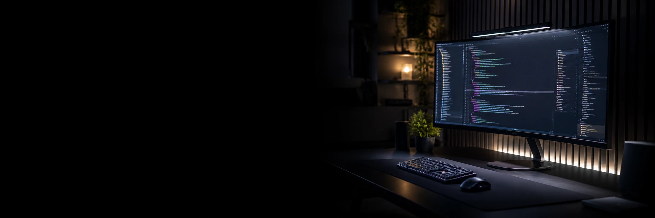 The IDE Workspace LinkedIn cover photo for software and web development