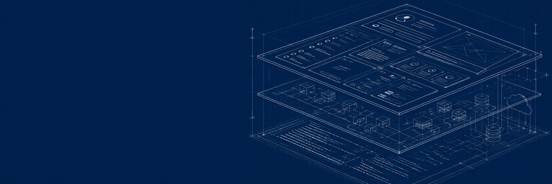 Full-Stack Blueprint LinkedIn cover photo for software development and advanced architecture
