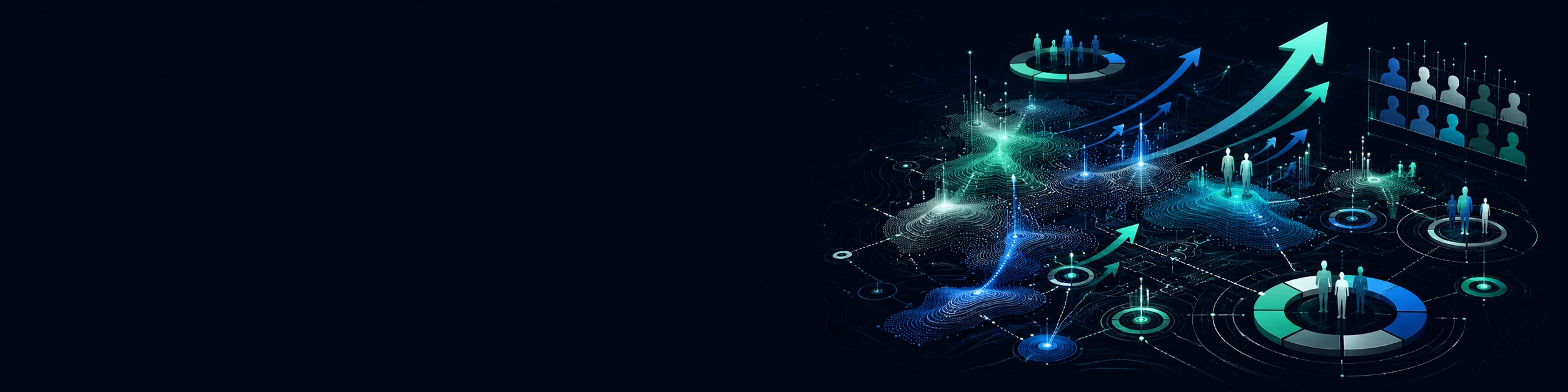 The Trend Analysis Map LinkedIn cover photo for marketing consulting and growth strategy