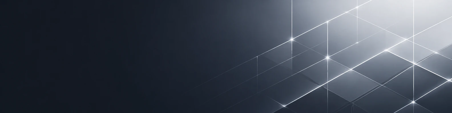 Minimal charcoal corporate background with subtle grid lines and clean dark space in the lower left