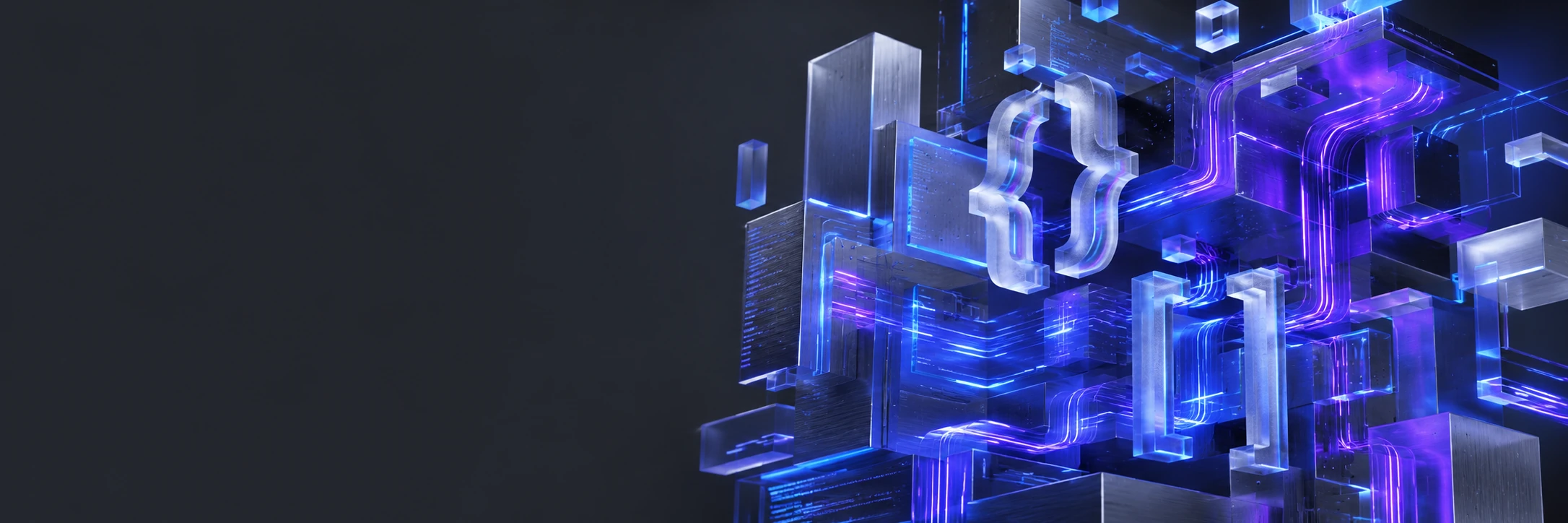 Abstract Syntax Architecture LinkedIn cover photo for software and web development