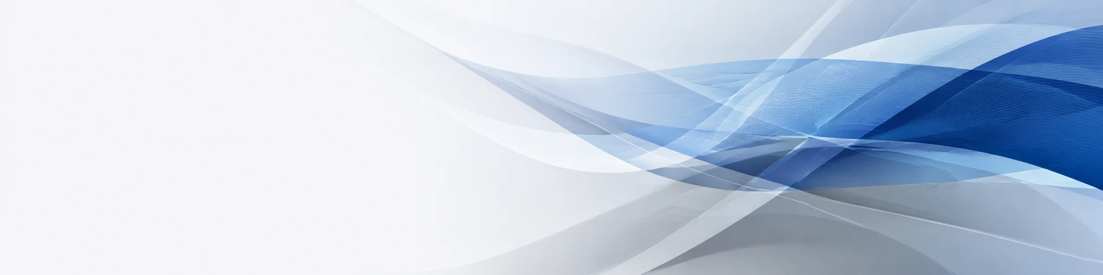 Soft translucent gray and blue waves across the center and right with a clear flat corner on the left