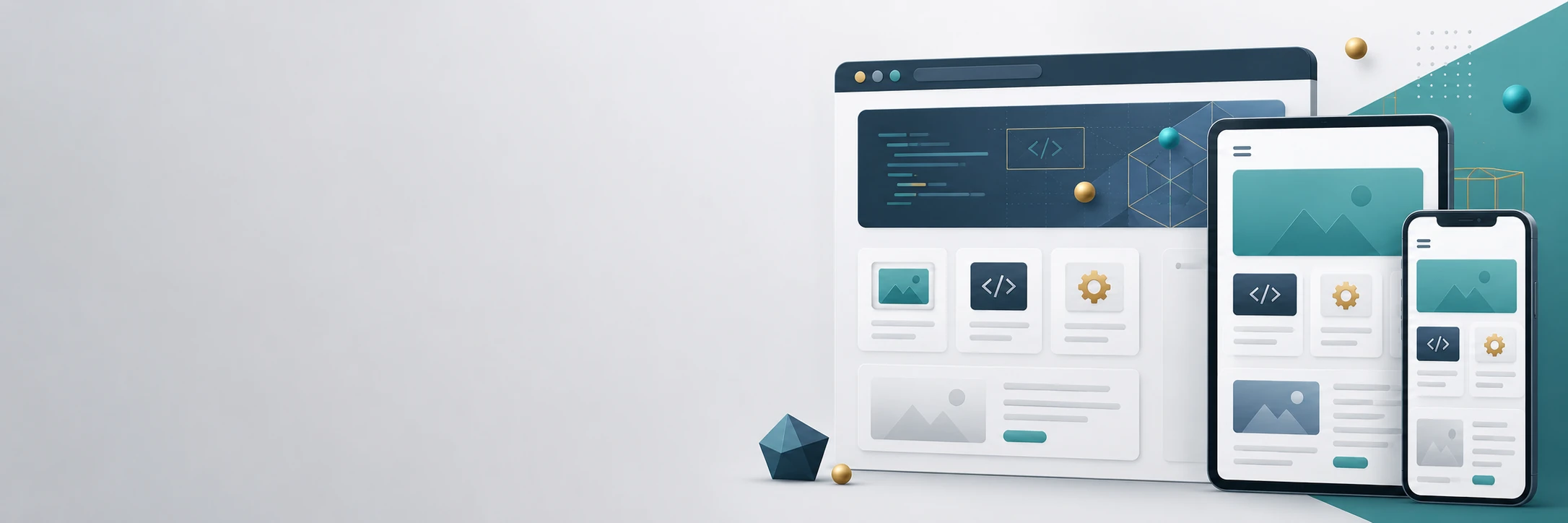 The Responsive Canvas LinkedIn cover photo for software and web development