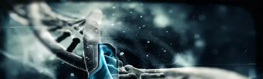 Futuristic DNA Helix