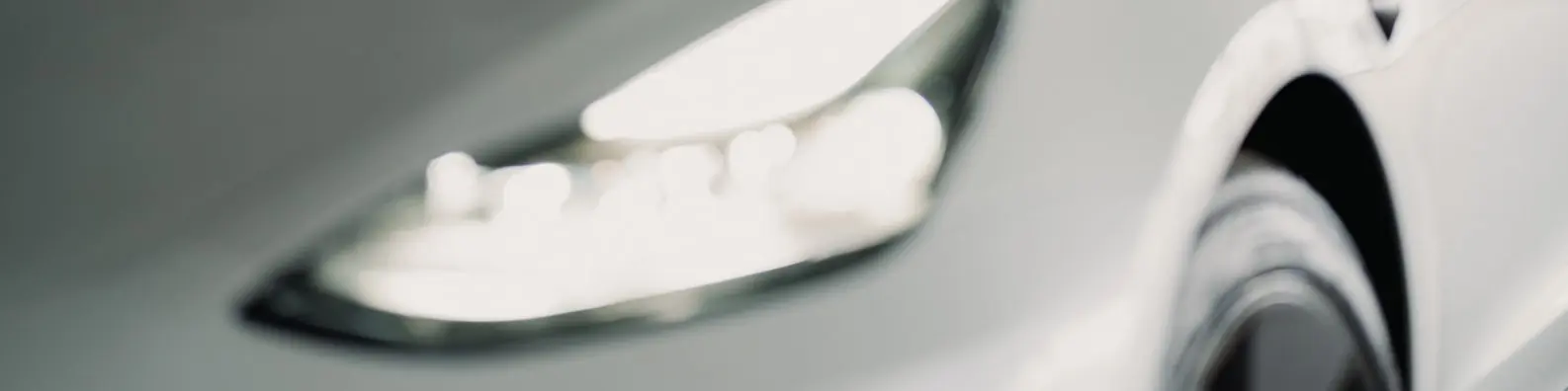 White Car Front View