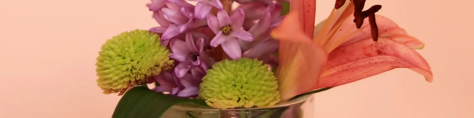 Favorite Flowers in a Glass Pot
