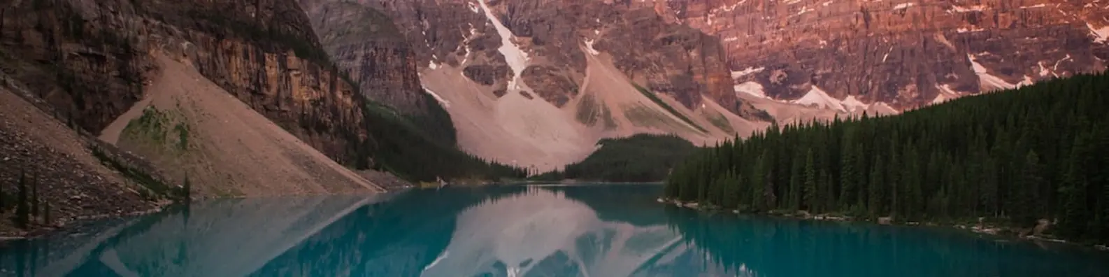 mountain reflection over Moraine Lake